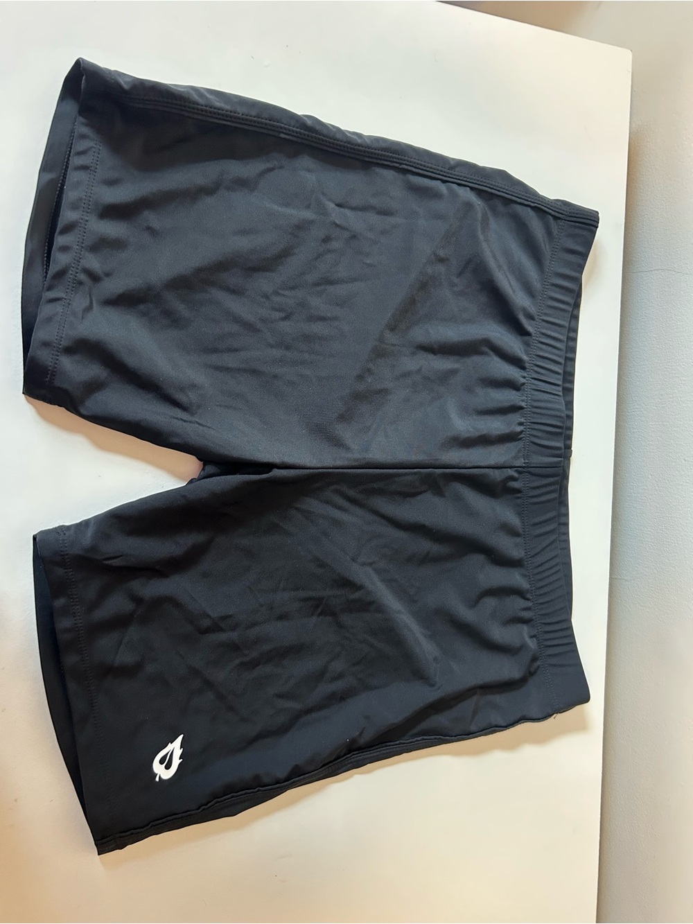 Baleaf Black Women's Bike Shorts with White Logo Accent